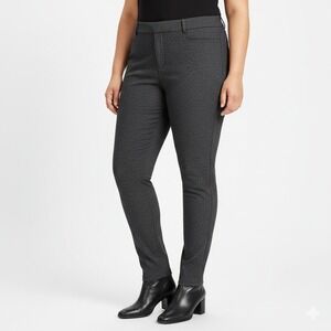 NWT‎ Loft Womens Sutton Skinny Pants Size 6 Curvy Gray Blue Office Work